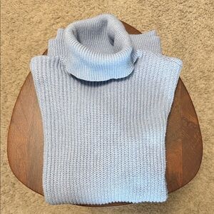 Maurices Light Blue Turtleneck Tunic Sweater